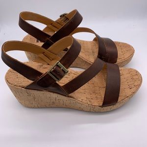 Korks Bergeggi Platform Wedge Sandal 9 NIB